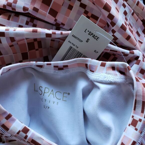 L*Space Hot To Trot Leggings and Aim High Cropped Top Block Party Set Workout - Picture 9 of 16